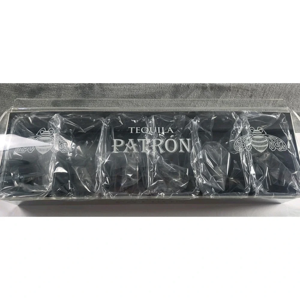 Patro'n Tequila Bar Caddy 6 Compartment Stainless Roll Top Cover New